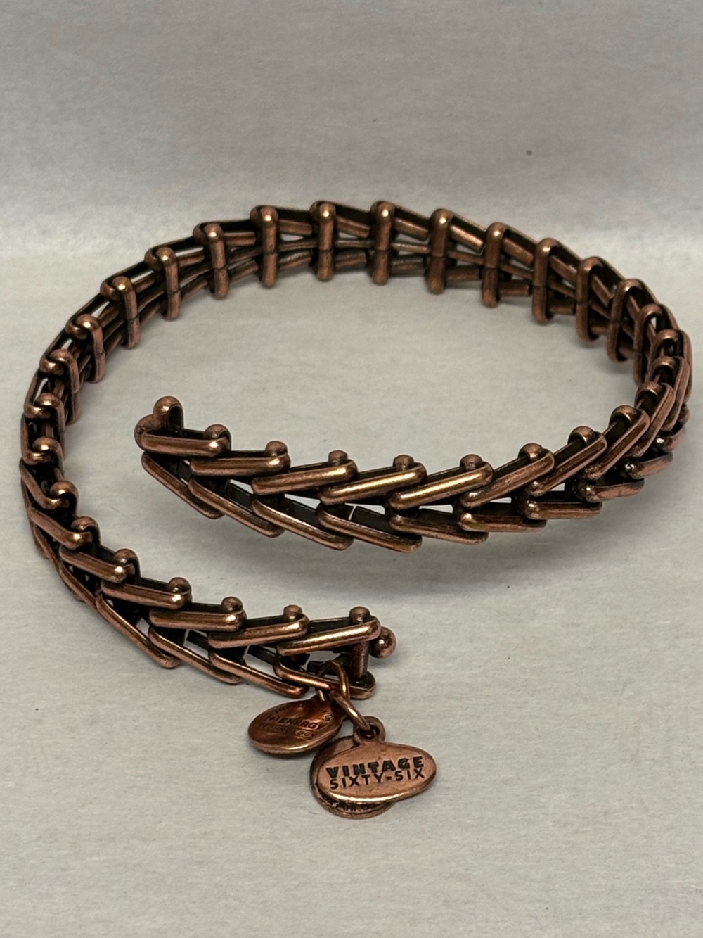 Signed Alex & Ani Solid Copper Bracelet #5885
